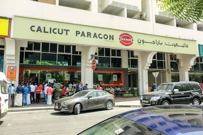 Calicut Paragon opened its first branch in Dubai in 2005. Courtesy of Calicut Paragon