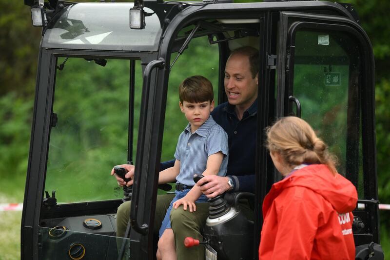 The Prince of Wales and Prince Louis joined volunteers as countless events were held across Britain under the Big Help Out drive. PA
