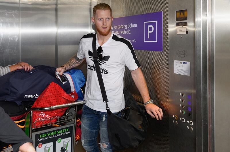 CHRISTCHURCH, NEW ZEALAND - NOVEMBER 29:  English cricketer Ben Stokes arrives at Christchurch Airport on November 29, 2017 in Christchurch, New Zealand. Stokes flew in from the UK in preparation for the upcoming Ashes series in Australia.  (Photo by Kai Schwoerer/Getty Images)
