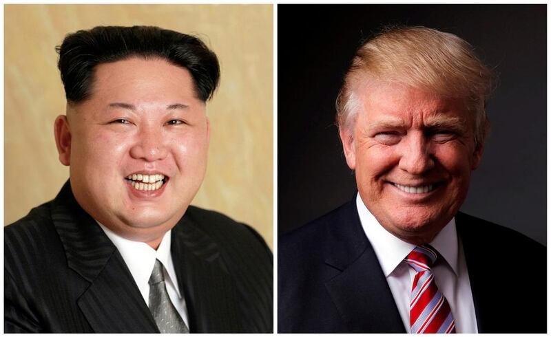 Kim Jong Un and US President Donald Trump, who says he could meet the North Korean leader. KCNA / Reuters