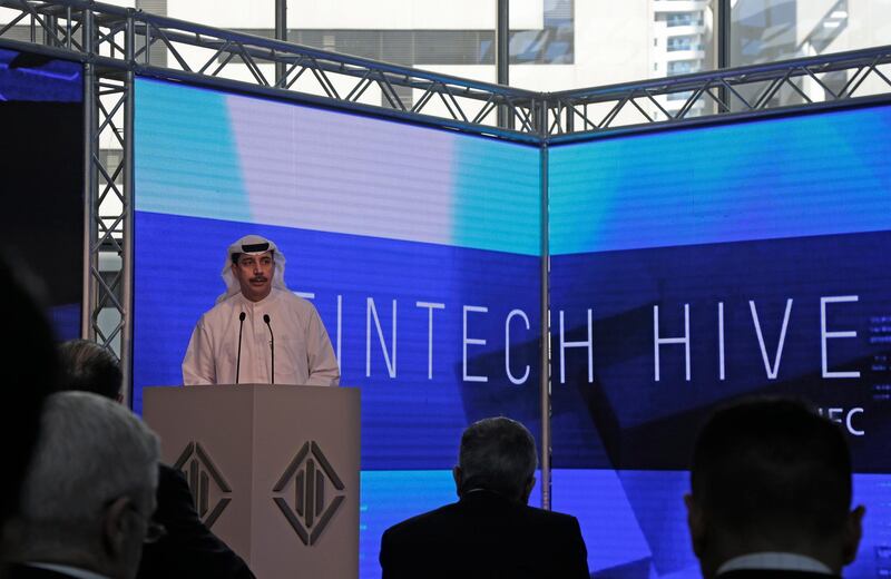 Dubai, United Arab Emirates - January 10, 2017.  HE Essa Kazim ( Governor, Dubai International Financial Centre ) launches Fin Tech Hive at the Dubai International Financial Centre.  ( Jeffrey E Biteng / The National )  Editor's Note;  ID 63855 *** Local Caption ***  JB100117-FinTech10.jpg