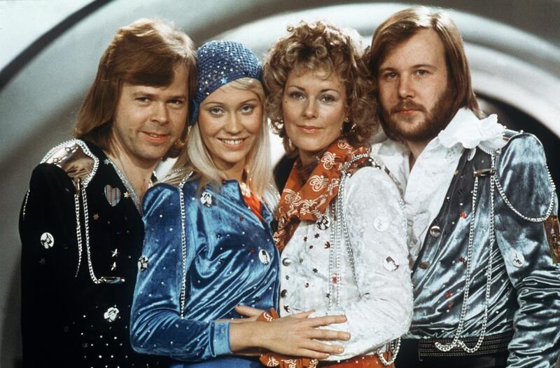 The Swedish pop group Abba. Lindeorg