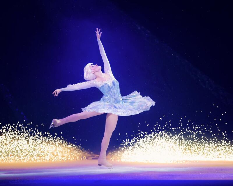 Alexe Gilles as Elsa from Frozen. Courtesy of Disney on Ice