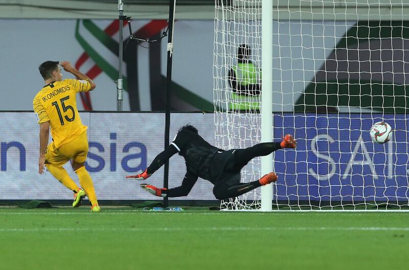 Australia' Christopher Ikonomid scores his side's second goal. AP Photo