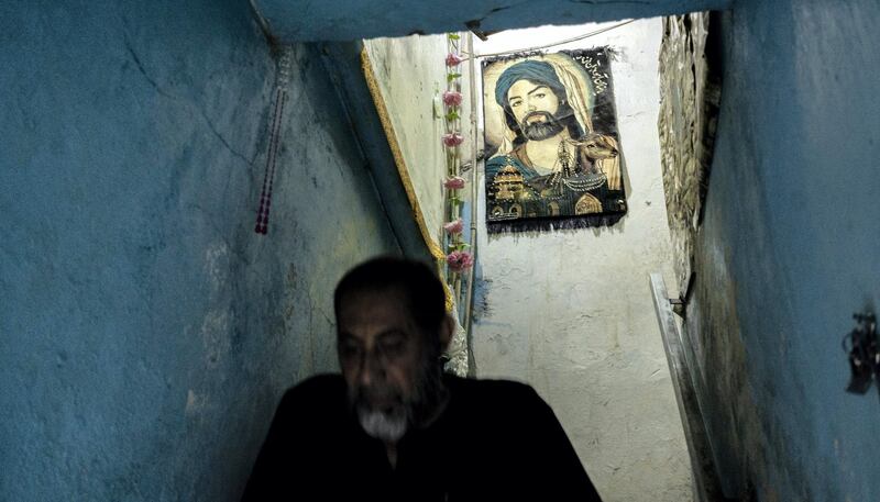 Habib Abbas Alsaadi, father of the first martyr that died in Tahrir Square on the stairs leading to their house. Haider Husseini for The National