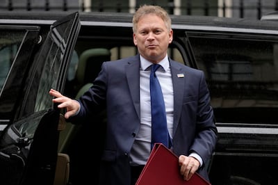 Grant Shapps will unveil the UK's energy security and net-zero strategies on Thursday. AP