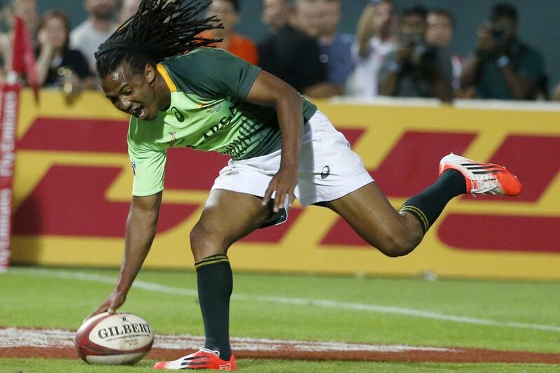South Africa have emerged the best international team at the Dubai Rugby Sevens this year. Karim Sahib / AFP