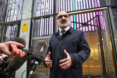 Onay Kasab, national lead officer for Unite, following talks at the Department of Health in London on Monday. Bloomberg