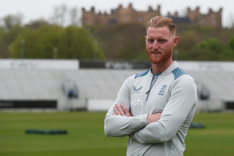 England new Test captain Ben Stokes after being unveiled at the Riverside Stadium in Chester-le-Street on Tuesday, May 3, 2022. AFP