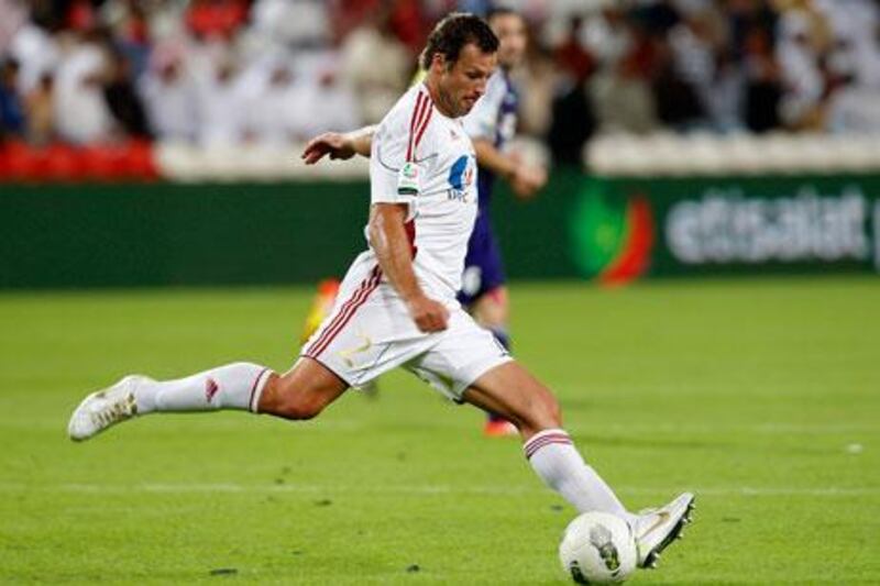 Lucas Neill in action for Al Jazira last season