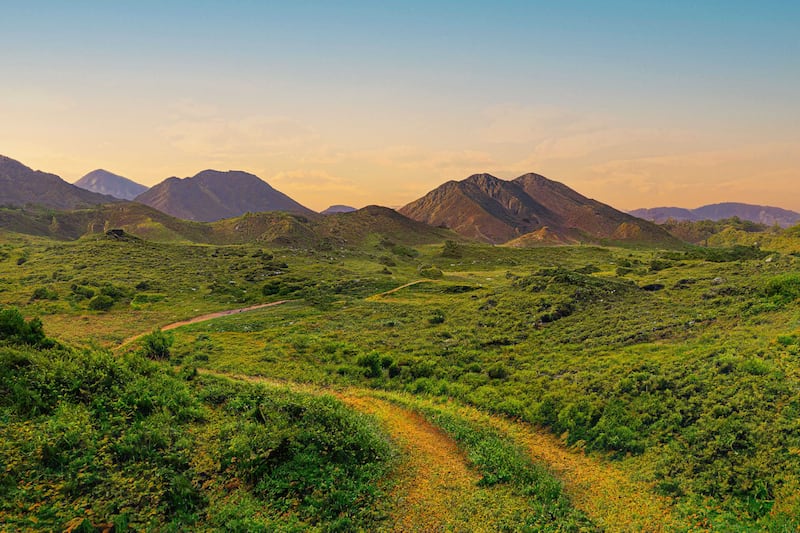 Copper Hike trail in Hatta.