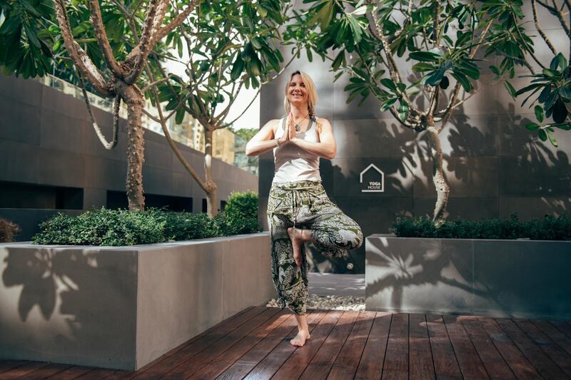 Danielle Bailey, lead instructor at Dubai's Yoga House, has been teaching for 12 years. Courtesy Danielle Bailey