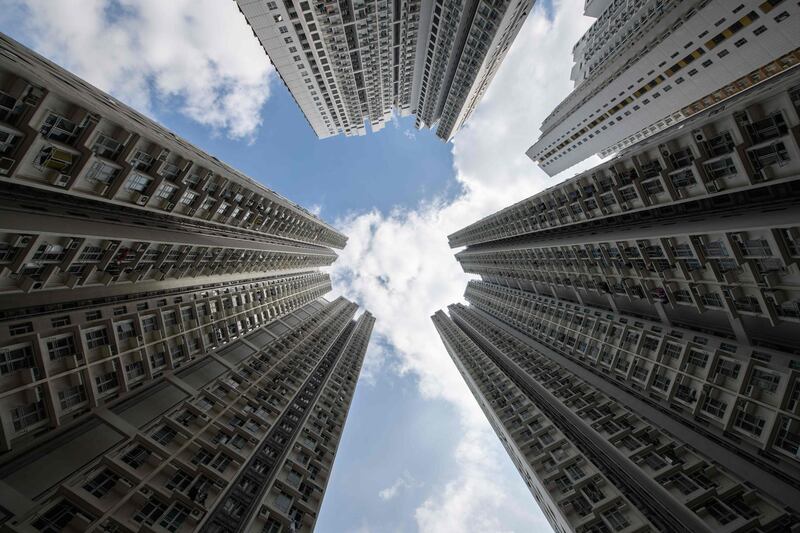 A view of a government housing complex in Hong Kong   AFP