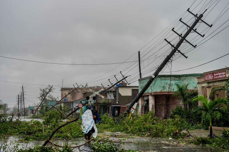 More destruction in the Cuban province, where officials set up shelters, evacuated towns and drafted in emergency workers. AP