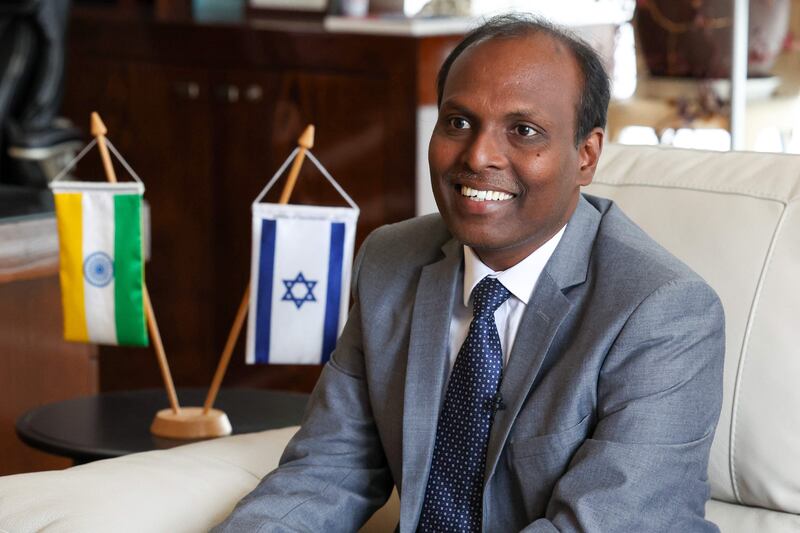 Manivannan Vaithialingam, CEO of an Indian Bank, also has an office in the Israel World Diamond Centre.