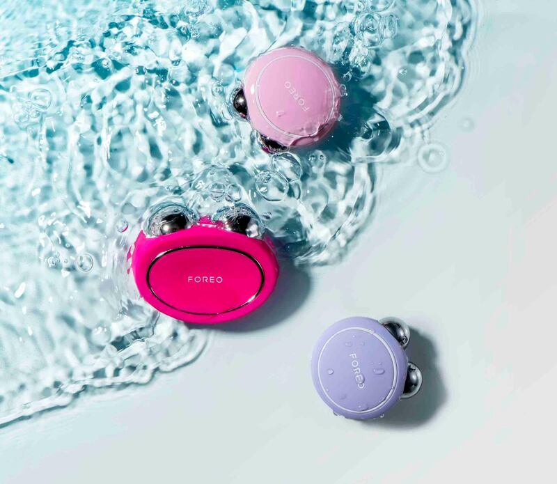 The Foreo Bear and Mini Bear devices bring with them a new category of face care called facial fitness. Courtesy Foreo