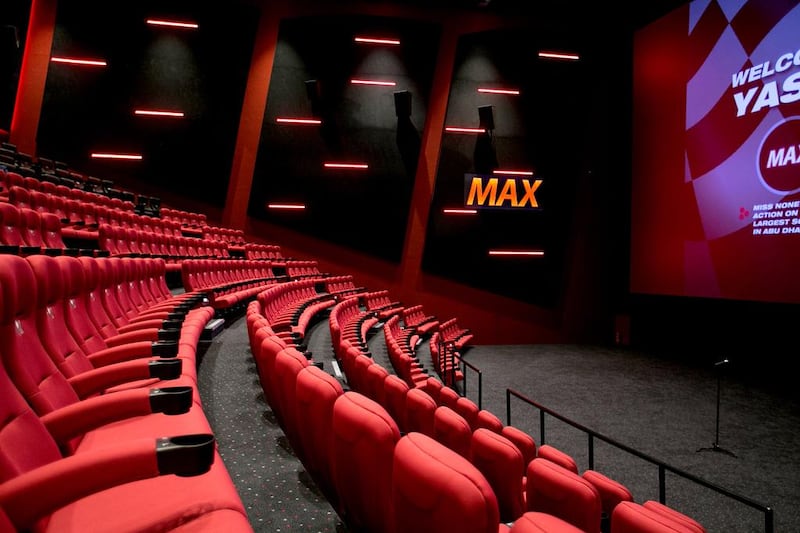 The cinema has the biggest screen in Abu Dhabi measuring 23.5 metres. Mona Al Marzooqi / The National  

 