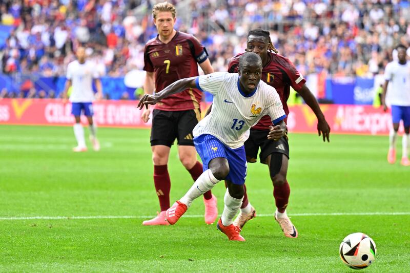 N'Golo Kante has been one of France's star performers at Euro 2024. AFP
