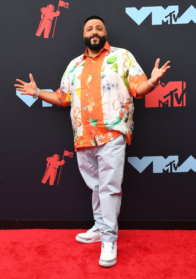 DJ Khaled arrives at the MTV Video Music Awards on Monday, August 26. AFP