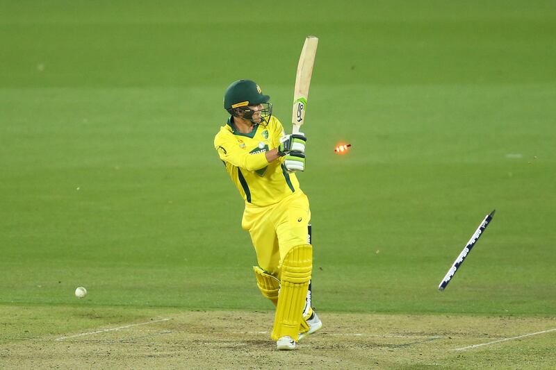 Peter Siddle of the PM's XI is bowled by Sri Lanka's Lahiru Kumara at the Manuka Oval. Getty Images