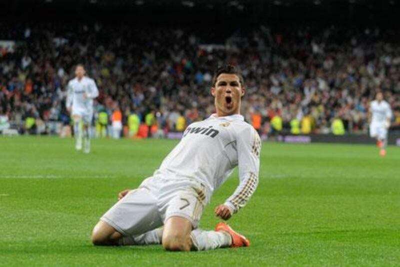 Cristiano Ronaldo broke his record tally of 40 goals from last season when he scored against Sporting Gijon yesterday.