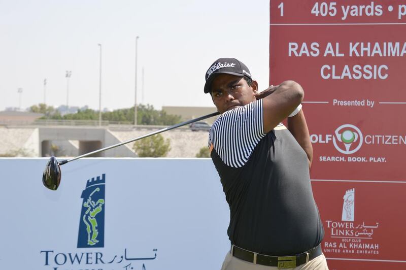 Dubai golfer Rayhan Thomas won a play-off to claim the Dubai Creek Open on September 7, 2016 to become the first amateur winner on the Mena Golf Our. Courtesy / Mena Golf Tour