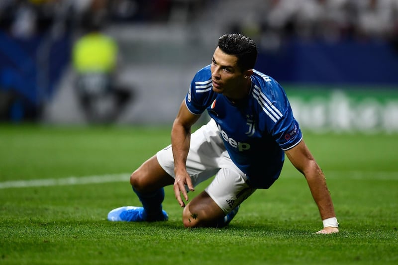 Juventus' Portuguese forward Cristiano Ronaldo is fouled. AFP