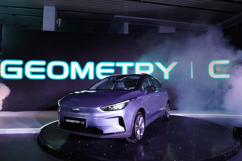 Geely’s Geometry C 400km charge model goes for $36,900 and the 550km model for $39,900. Photo: Abou Ghaly Motors