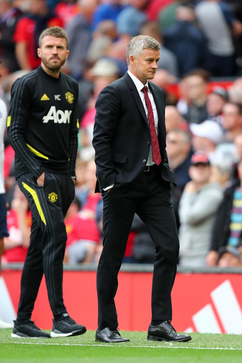 Solskjaer watches on. Getty