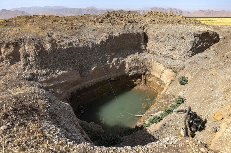 Farmers in the area used to dig shallow wells fed by the Dukan so they could irrigate their crops. Not any more. "The wells have lost 70 per cent of their water," Mr Kalkani says.