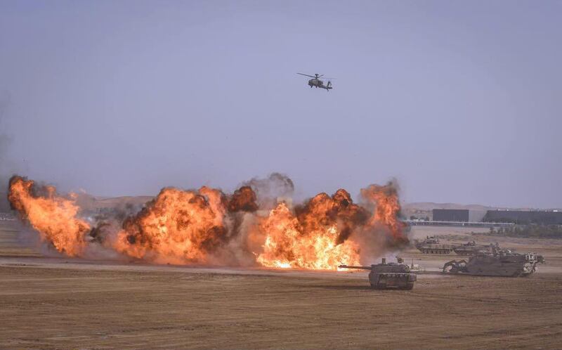 Visitors are treated to a level of action ordinarily reserved for films as vehicles explode during one of the military exercises. Wam