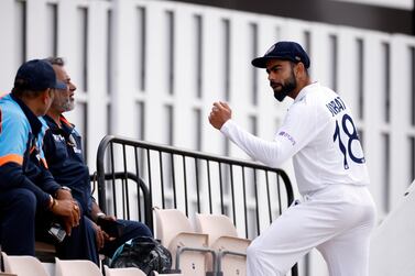 India captain Virat Kohli during practice at the Rose Bowl in Southampton on the eve of the World Test Championship final against New Zealand. Reuters