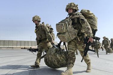 The UK did not agree with the US decision to withdraw troops from Afghanistan. AFP 