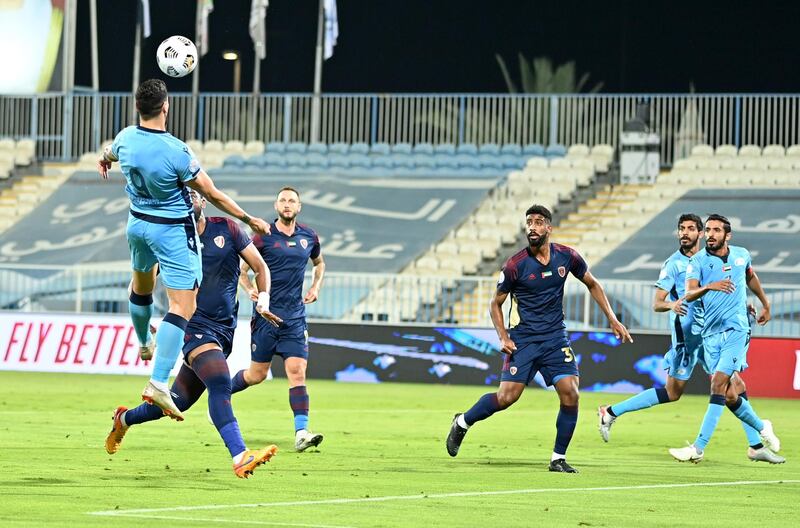 Action from Baniyas v Al Wahda in the Arabian Gulf League.