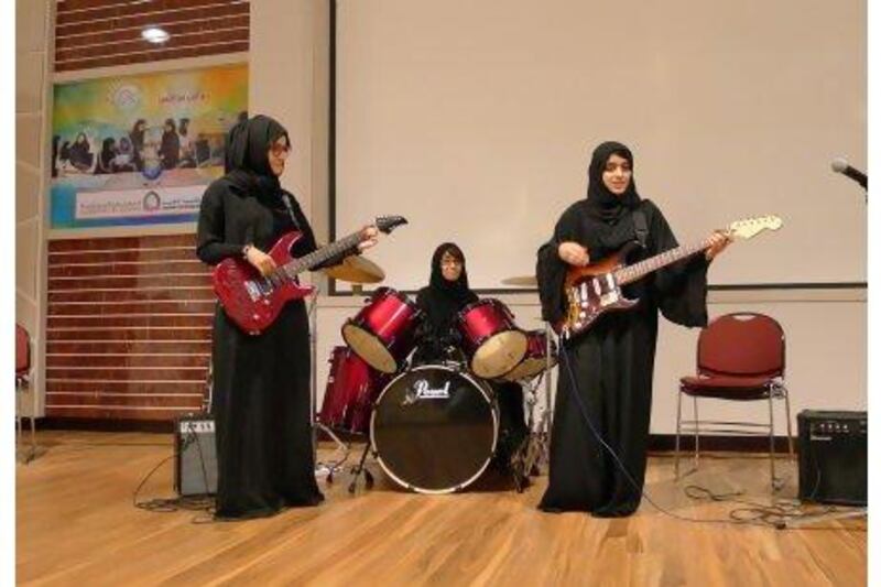 Readers want to see and hear more of all-female Emirati rock group Random Starts. Courtesy Patreshia Tkach