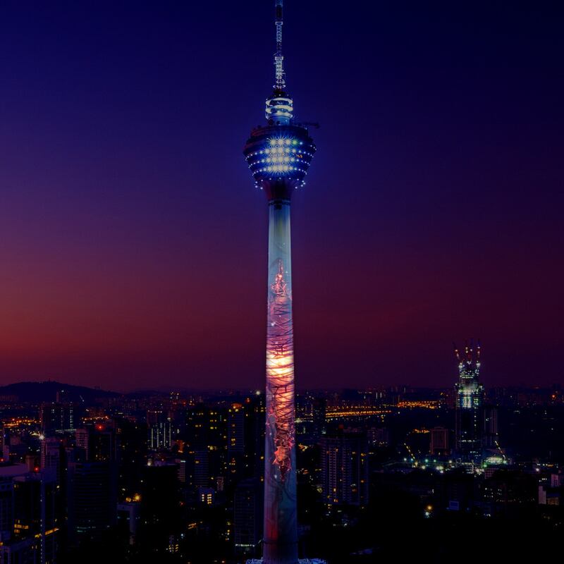 Kuala Lumpur Tower in Malaysia.
