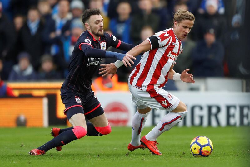 Right-back: Moritz Bauer (Stoke) – The Austrian helped Stoke keep their first clean sheet since October to give indications he may be the answer to their problem position. Carl Recine / Reuters