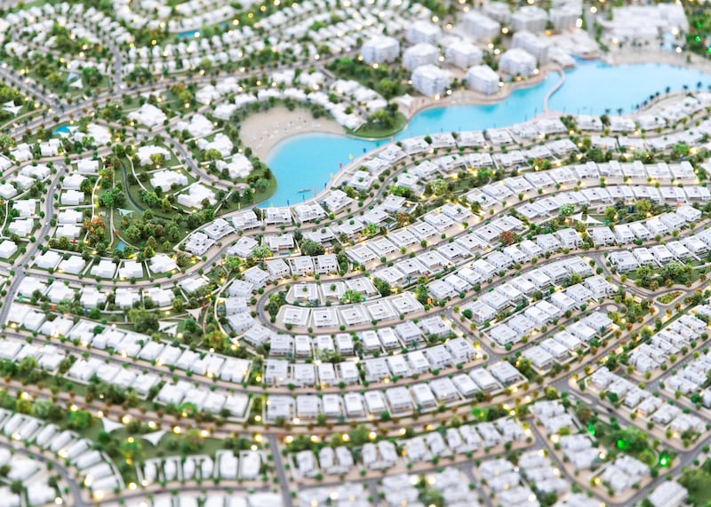DUBAI, UNITED ARAB EMIRATES. 16 SEPTEMBER 2020. 
Majid Al Futtaim’s Dubai community—Tilal Al Ghaf’s Elan model.

(Photo: Reem Mohammed/The National)

Reporter:
Section: