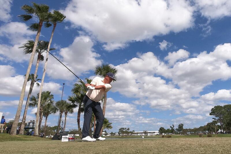 American golfer Jason Dufner drives on the ninth hole during the final round of the Honda Classic tournament on Sunday, March 1. USA TODAY Sports