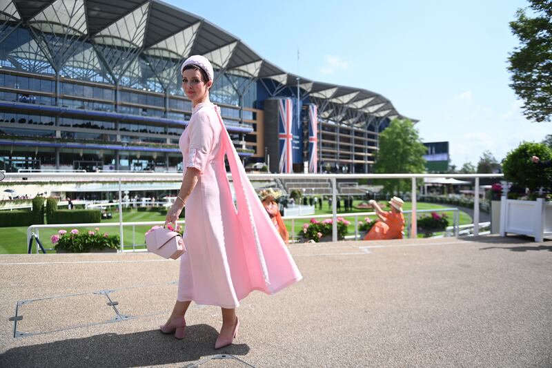 Vintage style pink on Ladies Day at the Royal Ascot. EPA