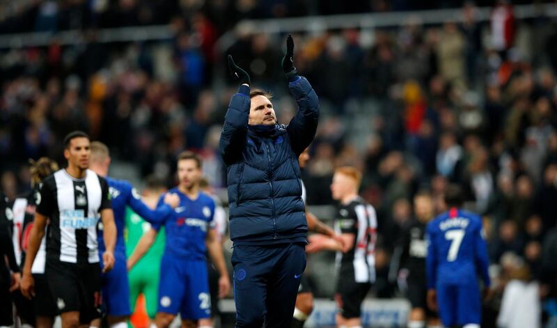 Chelsea's manager Frank Lampard after the match. EPA