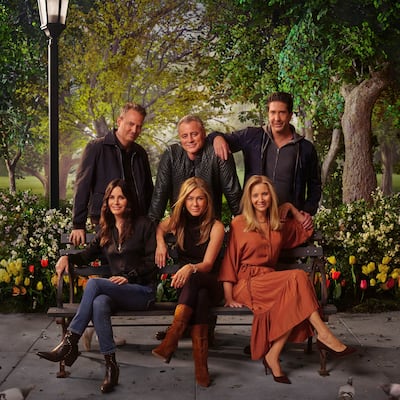 Rachel, Monica, Phoebe, Chandler, Joey and Ross were reunited on TV special ‘Friends: The Reunion’. Photo: OSN 