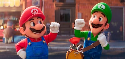 Mario, voiced by Chris Pratt, left, and Luigi, voiced by Charlie Day in Nintendo's The Super Mario Bros Movie. AP