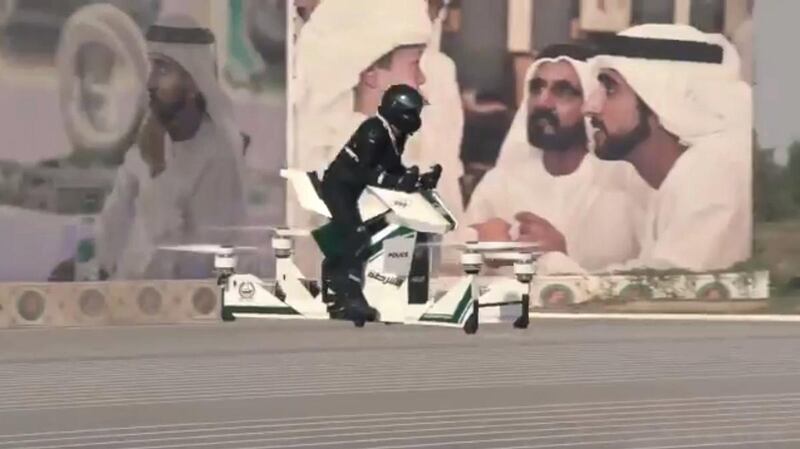 A screengrab of the video posted on the Dubai Police official Twitter account.