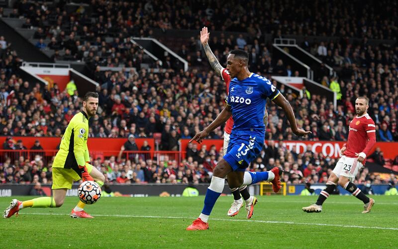 Yerry Mina - 7: Right in middle of large exchange of handbags in first half after McTominay tried to drag Digne up off the floor after Everton captain went down under challenge. Thought he’d won it with finish from Davies pass late on but had been caught offside. AFP