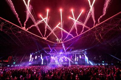 Blackpink set Etihad Park in Abu Dhabi alight with a thrilling concert. Photo: Live Nation Entertainment
