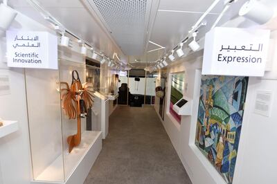 Inside the exhibition which will tour Sharjah throughout this year