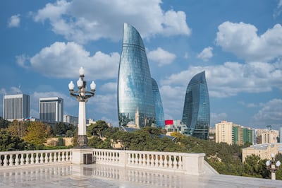 Baku's imposing Flame Towers. Courtesy Gerhard Reus
