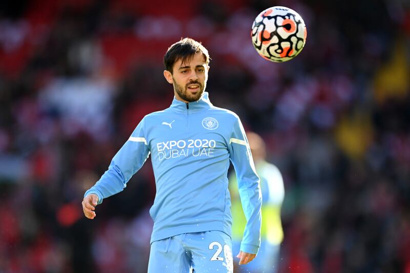 Centre midfield: Bernardo Silva (Manchester City) – “The performance of Bernardo speaks for itself, it is magnificent,” said Pep Guardiola after Silva starred at Anfield. Getty