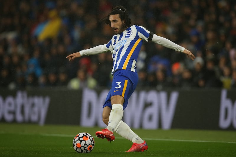 Left-back: Marc Cucurella (Brighton) – A buccaneering runner who flourished amid a deluge on Saturday, troubling Arsenal with a series of forays forward. Getty